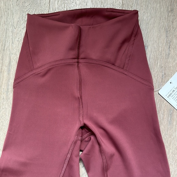 instill tight hr 25" smoky red size 0 lululemon nwt - Picture 4 of 13